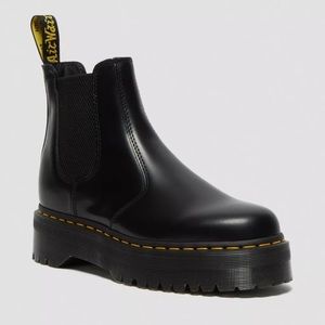Dr. Martens Black Platform Ankle Boots